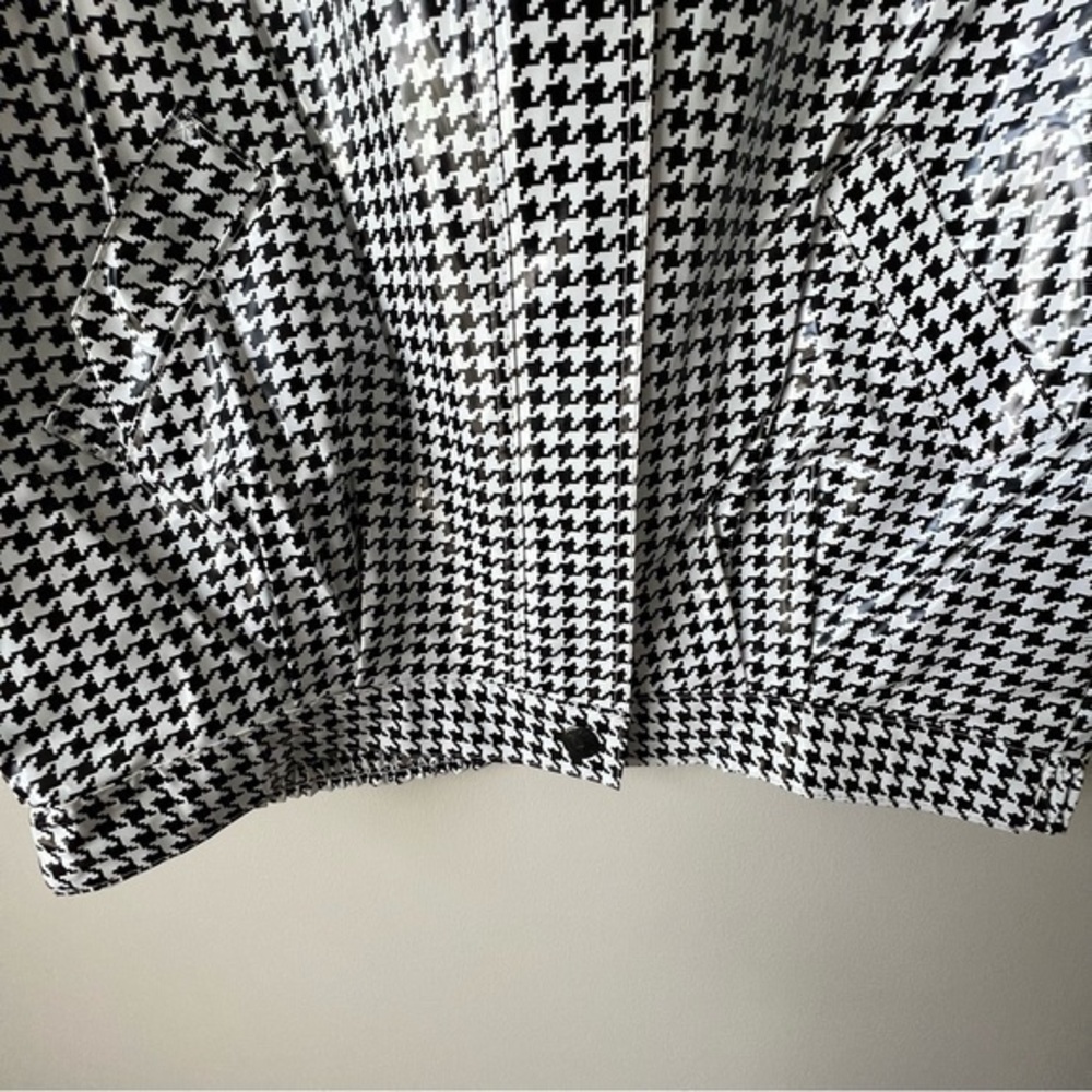 Wippette by Kenn Sporn Vintage 80s Houndstooth Rain Jacket with‎ Shoulder Pads - Picture 4 of 13